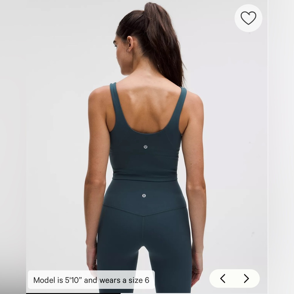 NWT Lululemon Set: Align Tank & High Rise Leggings 25” Indochine Blue Size 6 - Picture 4 of 11